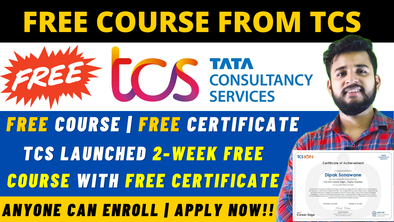 TCS Free Certification Course | 2-Week Free Course | Free Courses ...