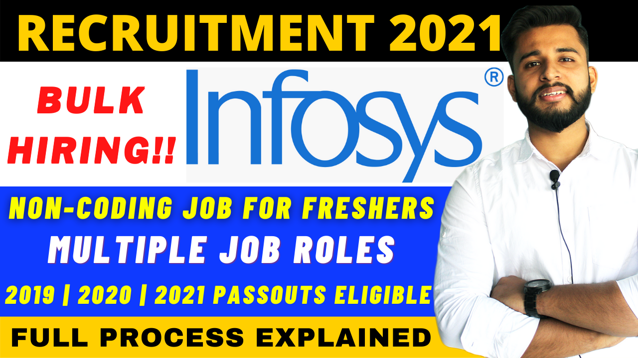 Infosys Hiring Again | Batch 2019 | 2020 | 2021 | 2022 | NON CODING ...