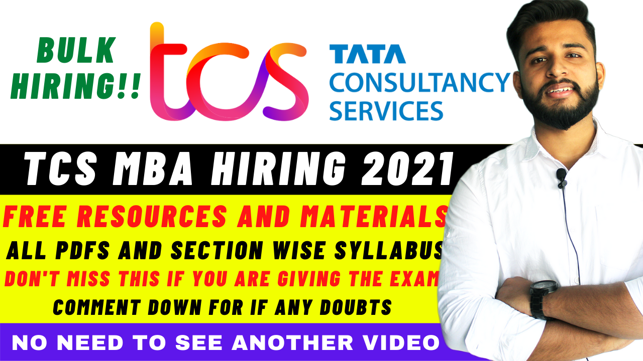 TCS SMART HIRING 2021 ANNOUNCED TCS SMART HIRING FOR MBA STUDY