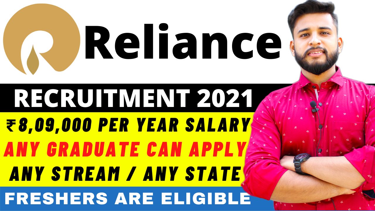 Reliance GCS Recruitment 2021 | Salary ₹45,000 | Any Graduate Freshers ...